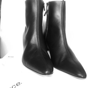 vince lanica bootie white